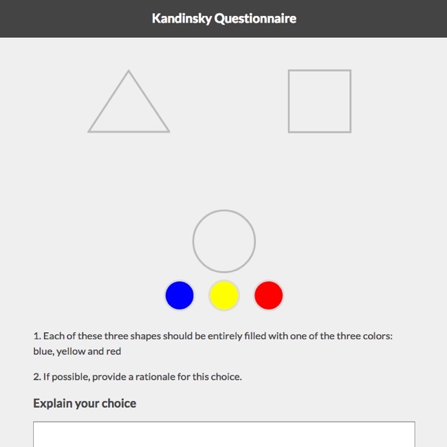 Main image of Kandinsky Questionnaire